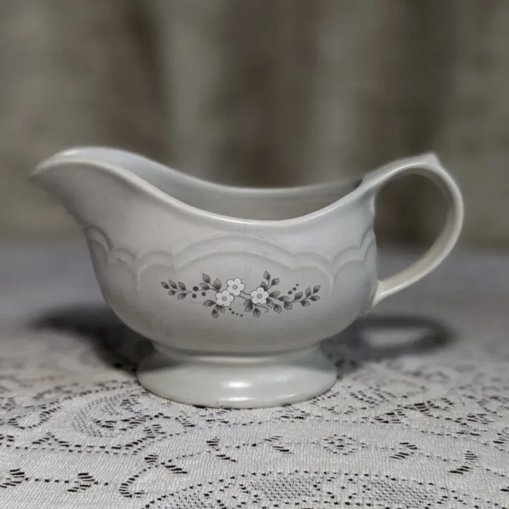 Vintage Pfalzgraft Heirloom Pattern Gravy Server Boat Ceramic‎